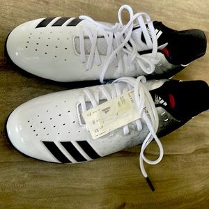 Adidas Black and white soccer shoes, 7.5